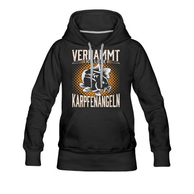 Angeln Hoodie - Ich Liebe Karpfen angeln