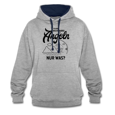 Angeln Hoodie - Es gibt Wichtigeres als Angeln nur was - Angeln -