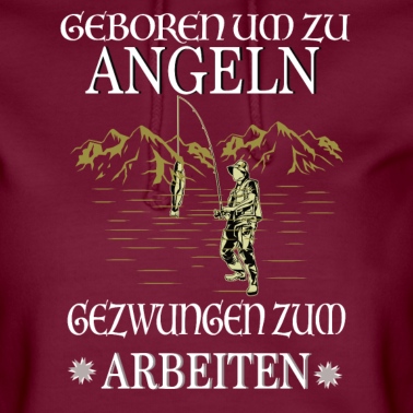 Angeln Hoodie - Geboren zum Angeln