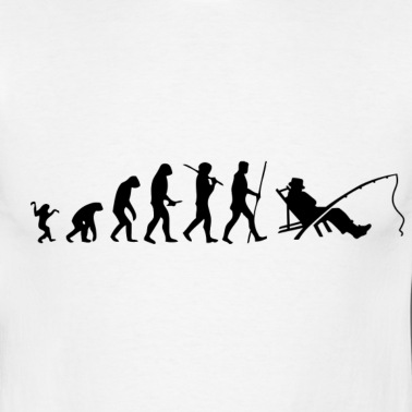 Angeln T-Shirt - Evolution Angeln