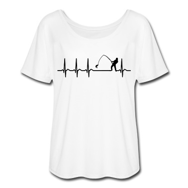 Angeln T-Shirt - Herzschlag Angler Angeln Fischen Cool Fun Geschenk
