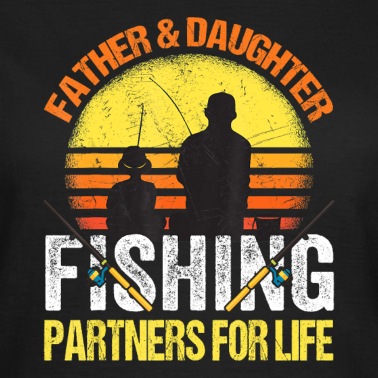 Angeln T-Shirt - Fischer Vater und Tochter Angelpartner