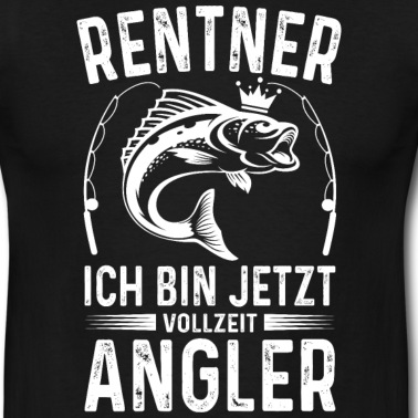 Angeln T-Shirt - Rentner Jetzt Vollzeit Angler Lustiges Angel Rente
