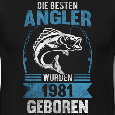 Angeln T-Shirt - 40. Geburtstag Angler 1981 Vintage 40 Jahre Gesche