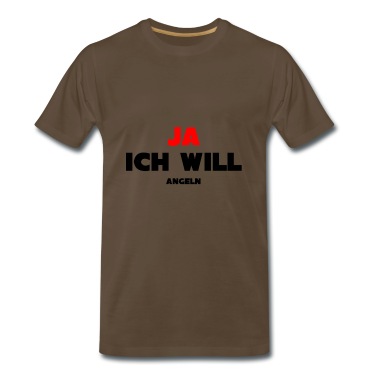 Angeln T-Shirt - Ja ich will angeln Shirt für Angler Hochzeit Fisch
