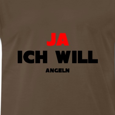 Angeln T-Shirt - Ja ich will angeln Shirt für Angler Hochzeit Fisch