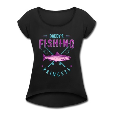 Angeln T-Shirt - Fischen, Fischen liebt Angeln, Haken,