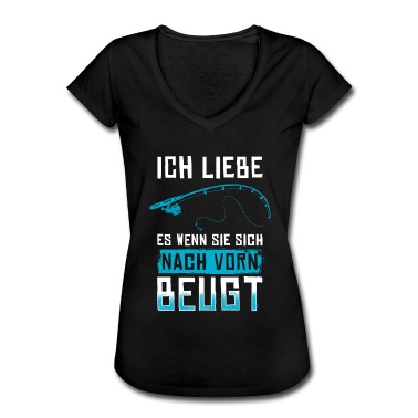 Angeln T-Shirt - Ich liebe es, wenn sie sich nach vorne beugt