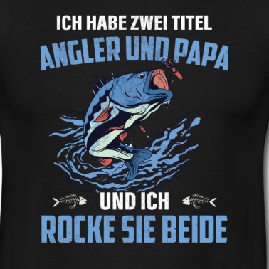 Angeln T-Shirt - Angler Papa Fischen Angeln