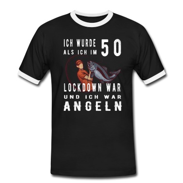 Angeln T-Shirt - Lockdown 50.Geburtstag Angeln