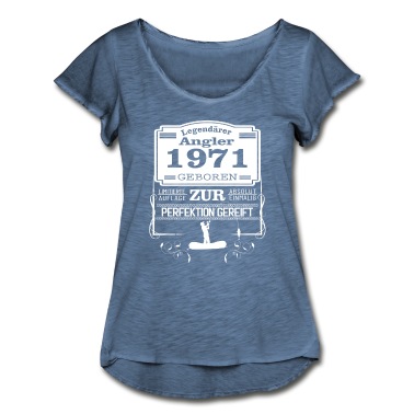 Angeln T-Shirt - Legendärer Angler 1971 50. Geburtstag Angeln Motiv