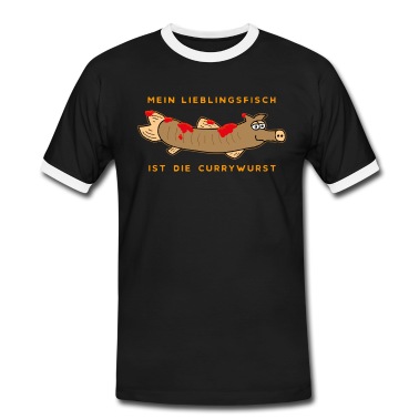 Angeln T-Shirt - Mein Lieblingsfisch ist die Currywurst | Wurst BBQ