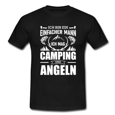 Angeln T-Shirt - Camping Angeln