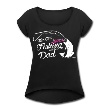 Angeln T-Shirt - Dieses Mädchen liebt das Angeln mit ihrem Vater
