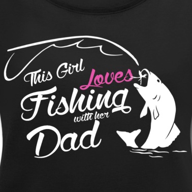 Angeln T-Shirt - Dieses Mädchen liebt das Angeln mit ihrem Vater