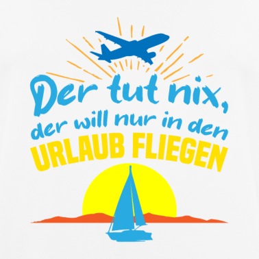 Angeln T-Shirt - Er will nur in den Urlaub fliegen