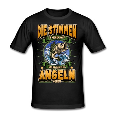 Angeln T-Shirt - Angler Lustige Sprüche Angelrute Fischen Geschenk