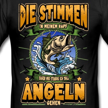 Angeln T-Shirt - Angler Lustige Sprüche Angelrute Fischen Geschenk