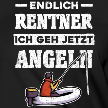 Angeln T-Shirt - Endlich Rentner Angeln Papa Geschenk Rente Opa