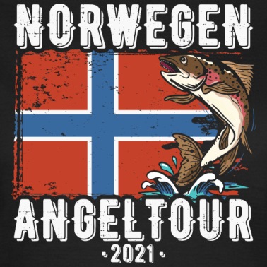 Angeln T-Shirt - Norwegen Angeltour 2021 Angeln Angler Geschenk