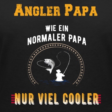 Angeln T-Shirt - Angeln Angler cooler Papa Fischer Fischen Vatertag