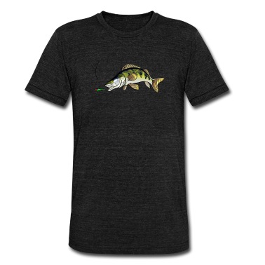 Angeln T-Shirt - Raubfisch Angler Shirt - Zander - Köderfisch