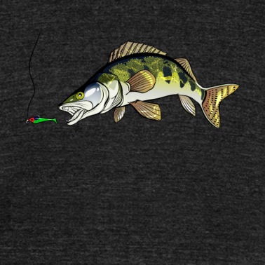 Angeln T-Shirt - Raubfisch Angler Shirt - Zander - Köderfisch