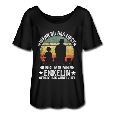 Angeln T-Shirt - Lustiges Angler Geschenk Vatertag Enkelin Opa