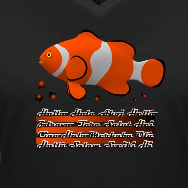 Angeln T-Shirt - Fisch Fische Tiere Unterwasser Angeln Begrüßung