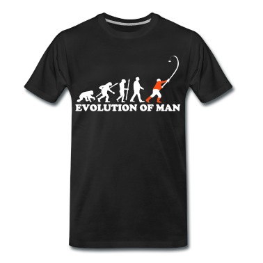 Angeln T-Shirt - Evolution Angler Angeln