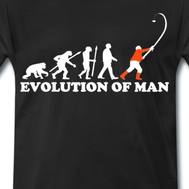 Angeln T-Shirt - Evolution Angler Angeln