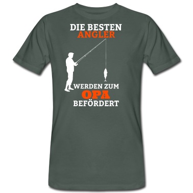 Angeln T-Shirt - Angler Opa Angelhaken Dad Fischen Angeln Großvater