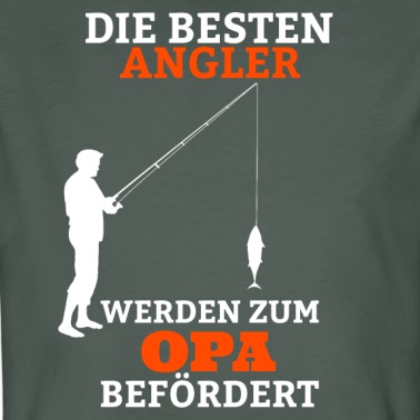 Angeln T-Shirt - Angler Opa Angelhaken Dad Fischen Angeln Großvater