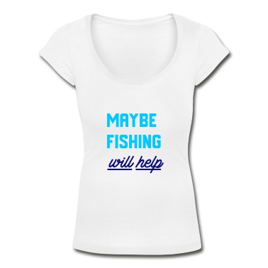 Angeln T-Shirt - Spaß T-Shirt Vielleicht hilft Angeln - Angeln Männer