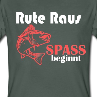 Angeln T-Shirt - Rute raus Zander angeln