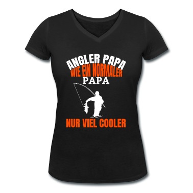 Angeln T-Shirt - Angler Papa Angelhaken Fischen Dad Angeln Vater
