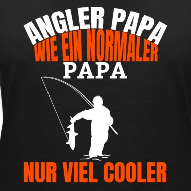 Angeln T-Shirt - Angler Papa Angelhaken Fischen Dad Angeln Vater