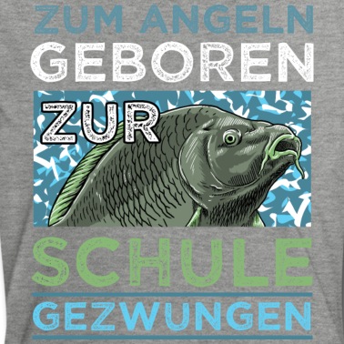 Angeln T-Shirt - Zum Angeln geboren - Angler Petri Heil Fischen