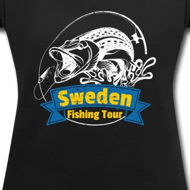 Angeln T-Shirt - Schweden Angeln Tour Urlaub Hecht Barsch Zander
