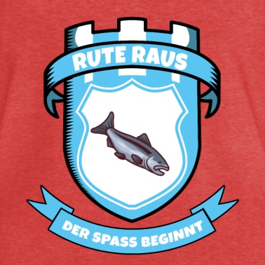 Angeln T-Shirt - Rute raus der Spaß beginnt Angeln, Angler, Fischer