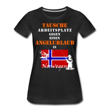Angeln T-Shirt - Angel Angeln in Norwegen Fischen Sprüche