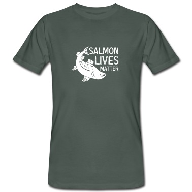 Angeln T-Shirt - Lachs Angeln Angler Köder Angelrute Fischen Fische