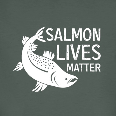 Angeln T-Shirt - Lachs Angeln Angler Köder Angelrute Fischen Fische