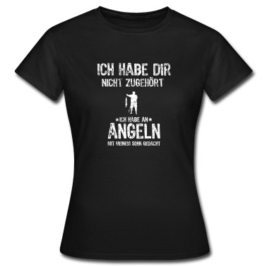 Angeln T-Shirt - Angeln mit Sohn Angler Fischen Sprüche Geschenk