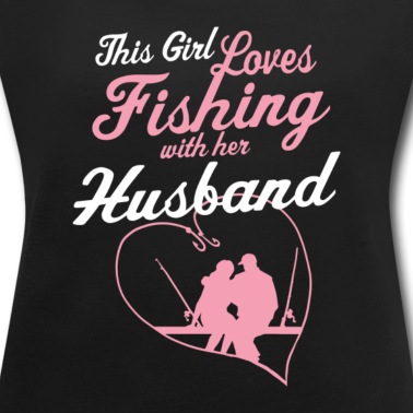 Angeln T-Shirt - Diese Frau liebt es mit Ihrem Mann zu Angeln