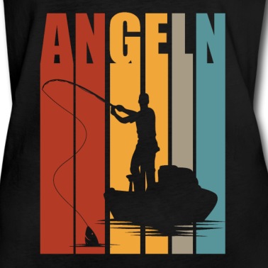 Angeln T-Shirt - Angeln Opa Retro Angler Fischer Norwegen Geschenk