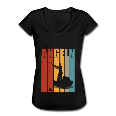 Angeln T-Shirt - Angeln Opa Retro Angler Fischer Norwegen Geschenk