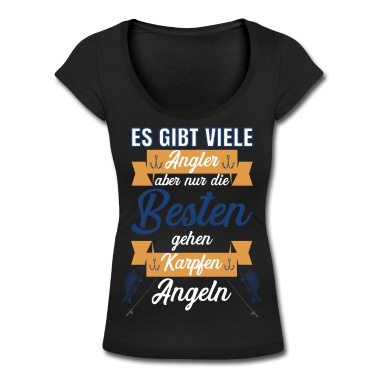 Angeln T-Shirt - Nur die Beste gehen Karpfen Angeln