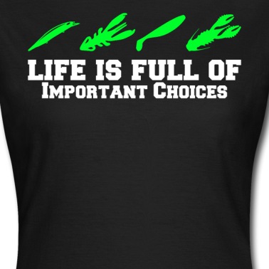 Angeln T-Shirt - Spinnfischen Köderwahl Gummifische Angeln Angler