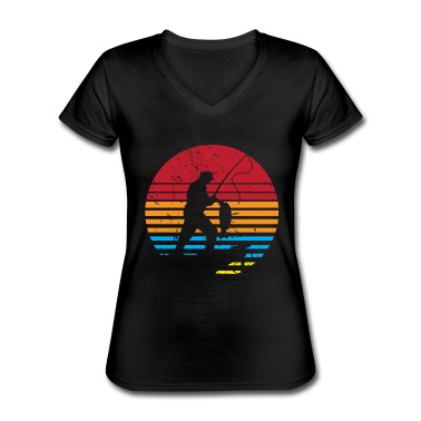 Angeln T-Shirt - Sunset with Angler